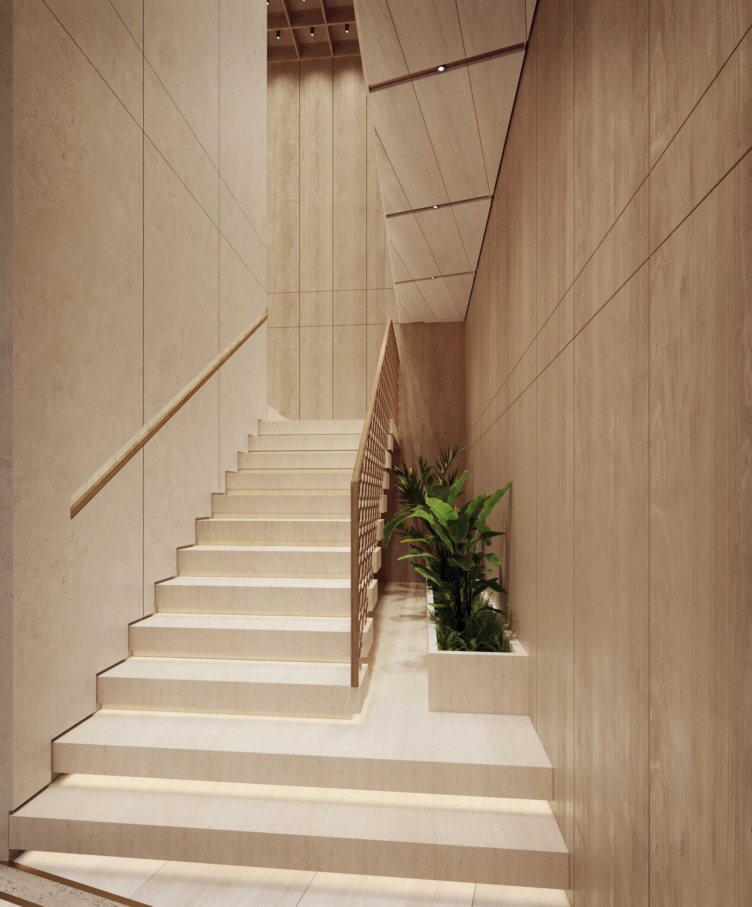 Detail, the stair